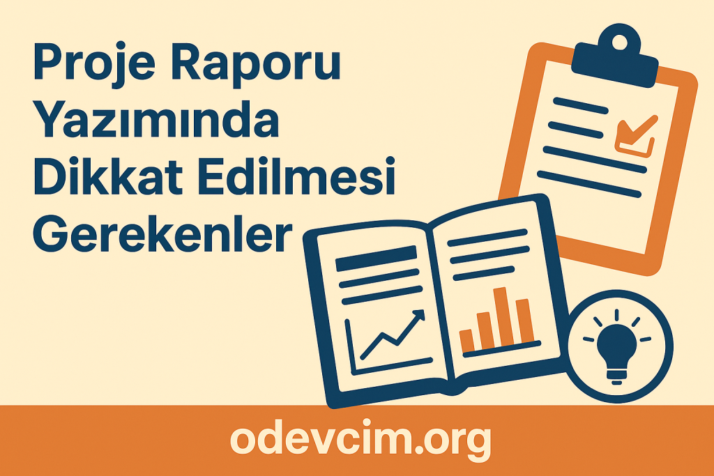 Proje Raporu Yazımında Dikkat Edilmesi Gerekenler | Ödevcim (Ücretli Soru Çözdürme)