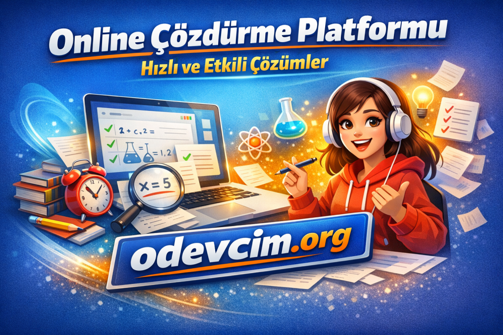 Online Çözdürme Platformu Hızlı ve Etkili Çözümler | Ödevcim (Ücretli Soru Çözdürme)